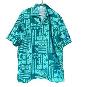 San Jose‎ Sharks Southwest Airlines Mens Button Up Shirt Extra Large XL Hawaiian